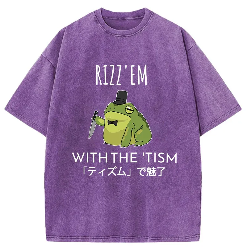 Tokyo-Tiger Gentleman Frog Killer Washed T-Shirt