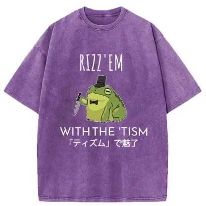 Tokyo-Tiger Gentleman Frog Killer Washed T-Shirt