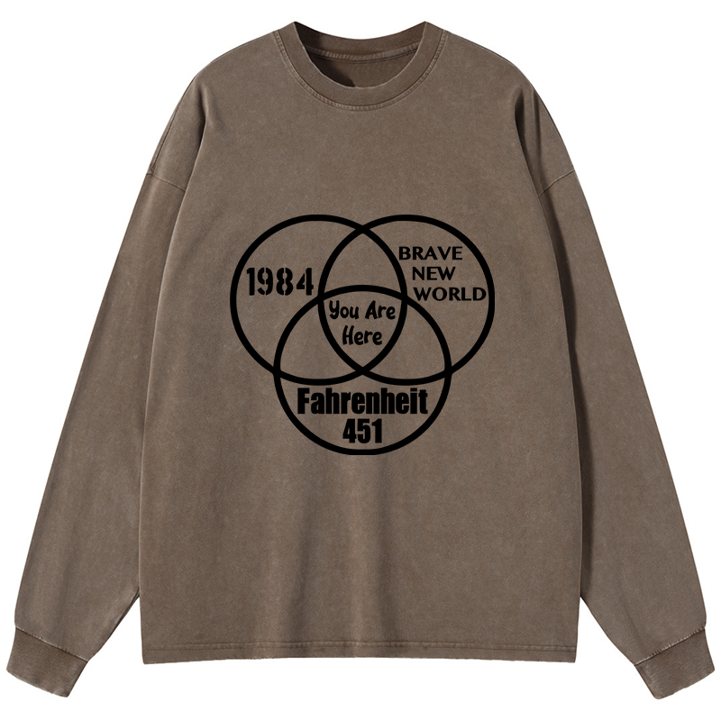 Tokyo-Tiger Multidimensional Thinking And Rebellion Washed Long Sleeve T-Shirt