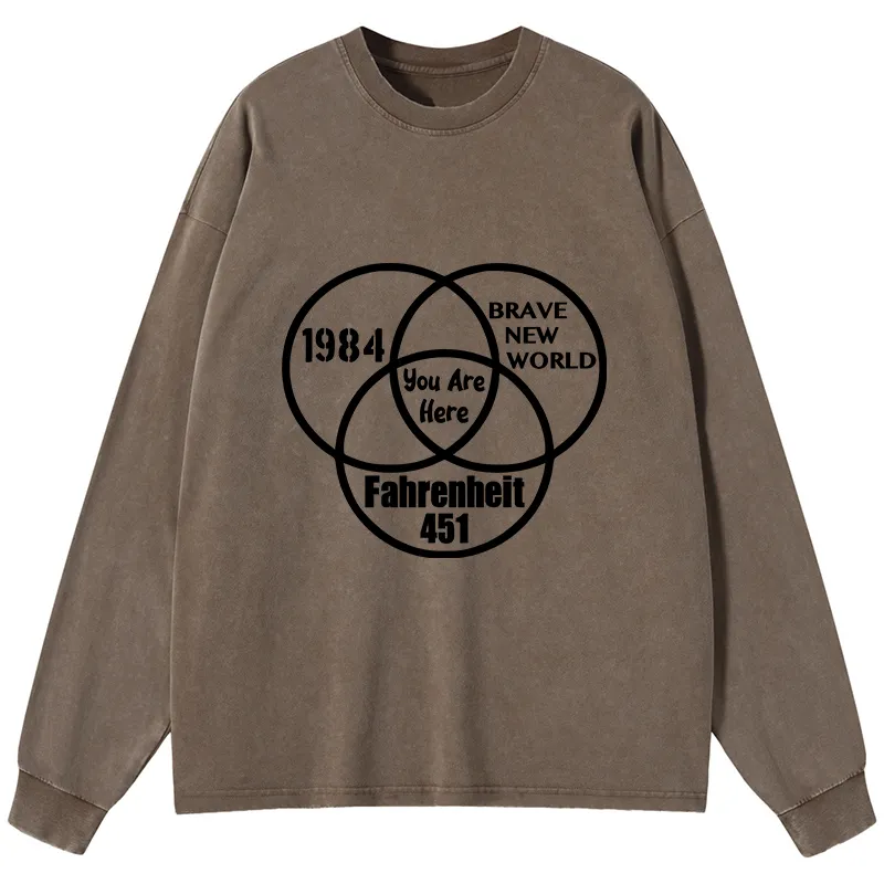 Tokyo-Tiger Multidimensional Thinking And Rebellion Washed Long Sleeve T-Shirt