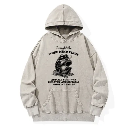 Tokyo-Tiger Awakened Thinking Virus Frog Washed Hoodie