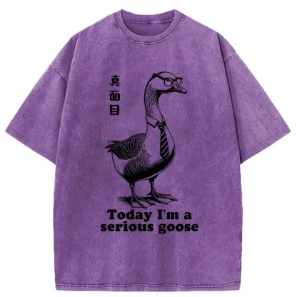 Tokyo-Tiger Serious Goose Washed T-Shirt