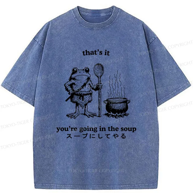 Tokyo-Tiger Fool 're Going In The Soup Washed T-Shirt