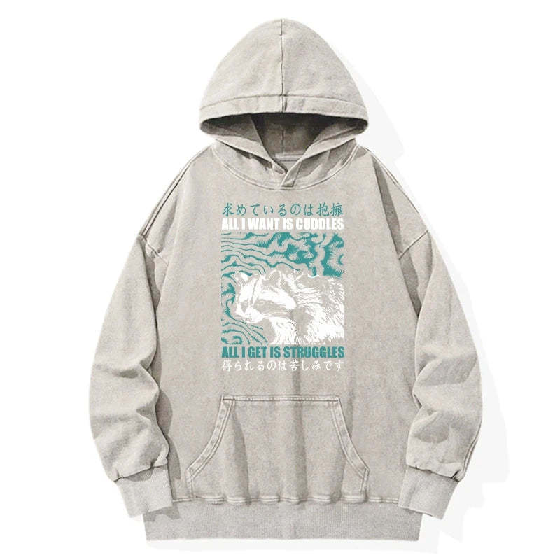 Tokyo-Tiger All I Get Is Struggles Washed Hoodie Sale
