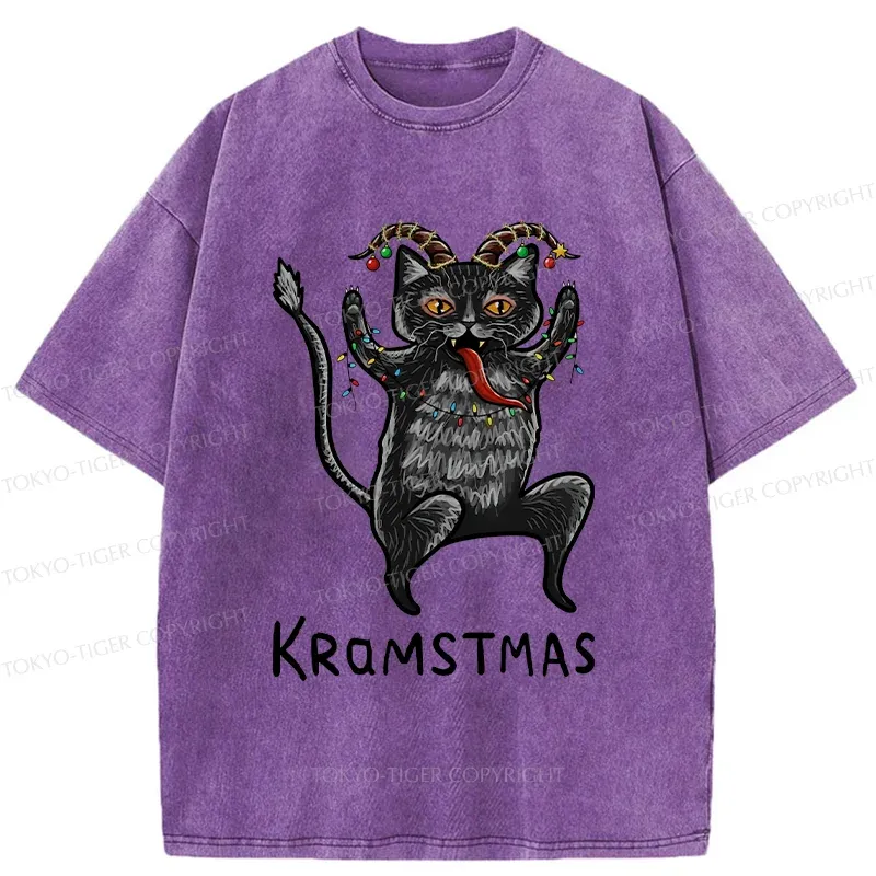 Tokyo-Tiger Kramstmas Japanese Washed T-Shirt