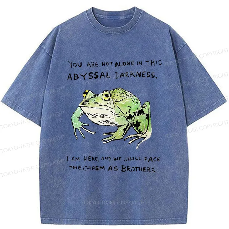 Tokyo-Tiger Support Your Frog Friends Washed T-Shirt