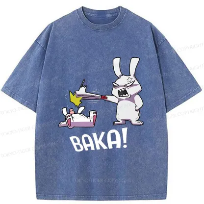 Tokyo-Tiger Stupid Rabbit Washed T-Shirt