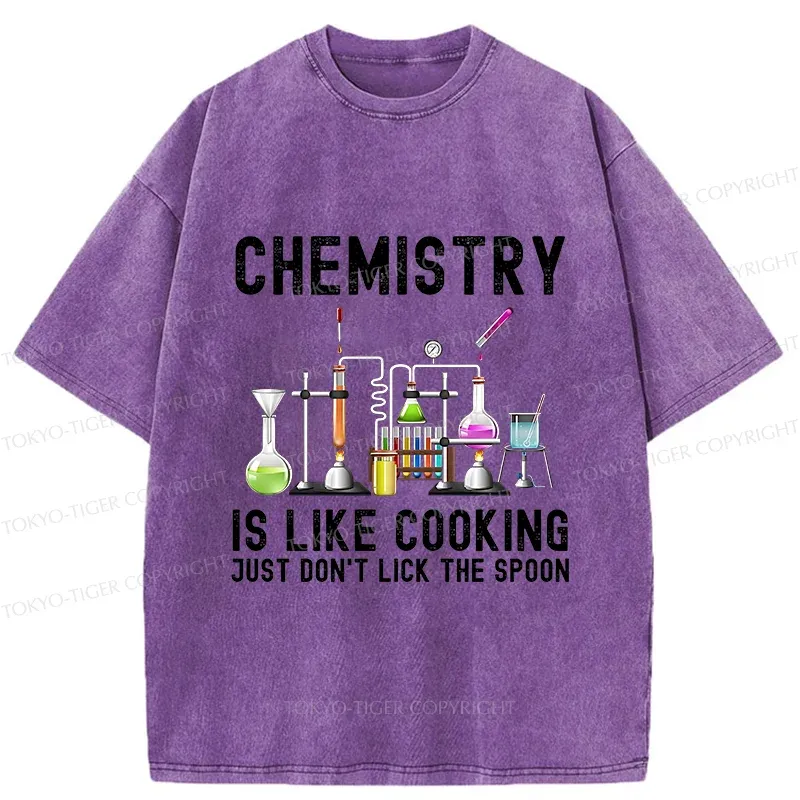 Tokyo-Tiger Interesting Chemistry Washed T-Shirt