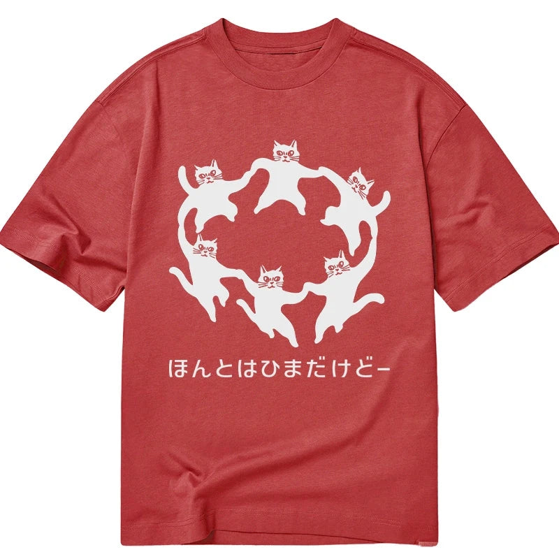 Tokyo-Tiger Leisure Cats Japanese Classic T-Shirt