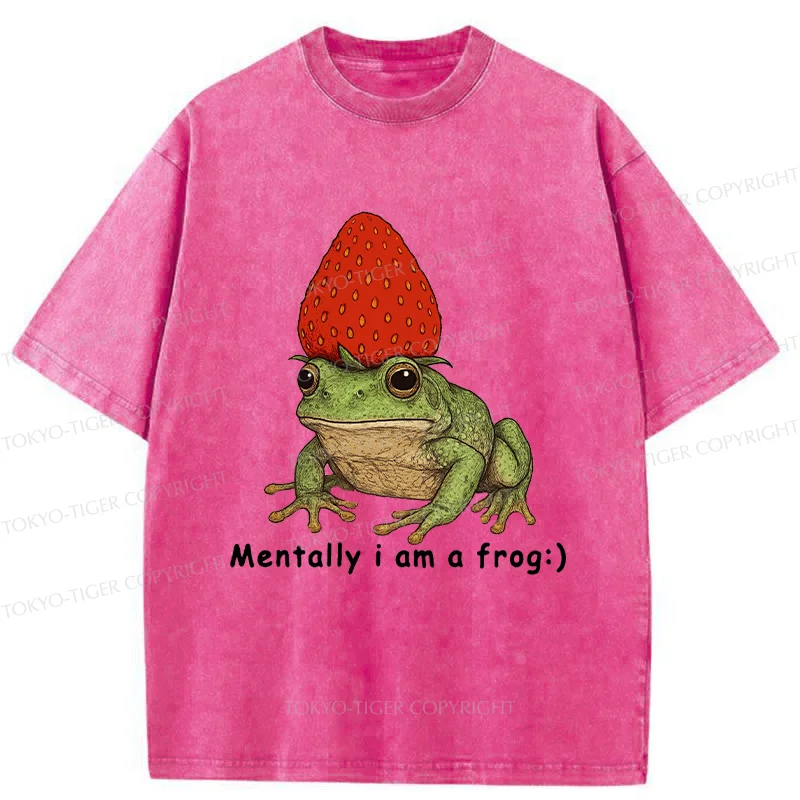 Tokyo-Tiger Strawberry Frog Washed T-Shirt