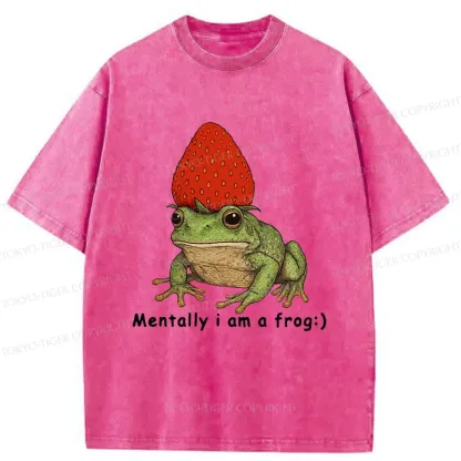 Tokyo-Tiger Strawberry Frog Washed T-Shirt