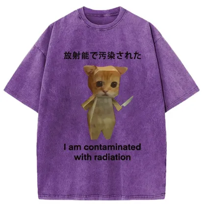 Tokyo-Tiger Kitten Contaminated By Radiation Washed T-Shirt