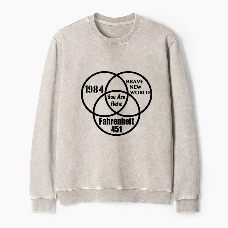 Tokyo-Tiger Multidimensional Thinking And Rebellion Washed Terry Sweatshirt