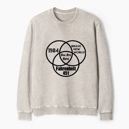 Tokyo-Tiger Multidimensional Thinking And Rebellion Washed Terry Sweatshirt