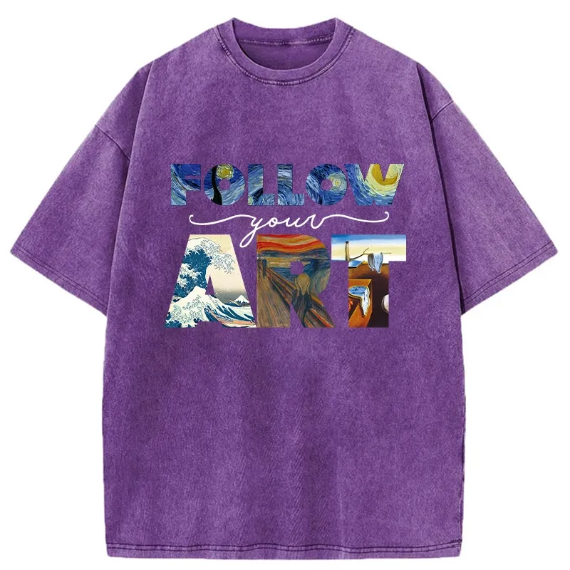 Tokyo-Tiger Follow Your Art Japan Washed T-Shirt