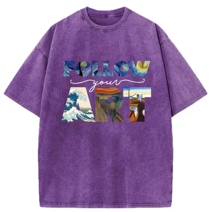 Tokyo-Tiger Follow Your Art Japan Washed T-Shirt