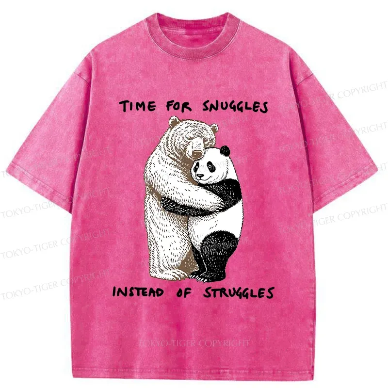Tokyo-Tiger Hugging Bears Washed T-Shirt