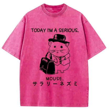 Tokyo-Tiger Today I'm A Serious Washed T-Shirt