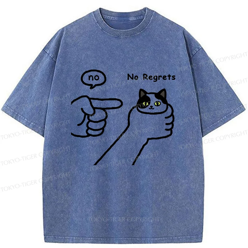 Tokyo-Tiger Criticized Cat Washed T-Shirt