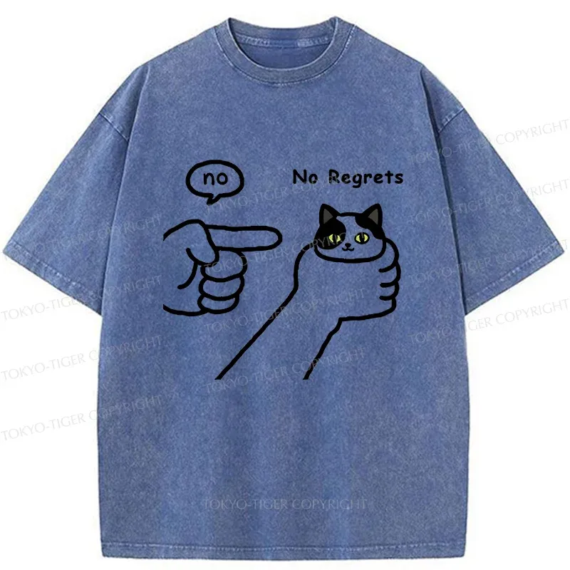 Tokyo-Tiger Criticized Cat Washed T-Shirt