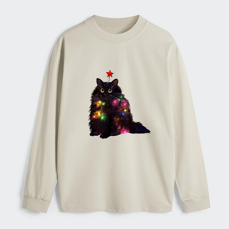 Tokyo-Tiger Christmas Lights Cat Classic Long Sleeve T-Shirt