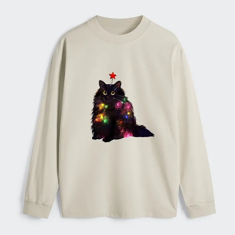 Tokyo-Tiger Christmas Lights Cat Classic Long Sleeve T-Shirt
