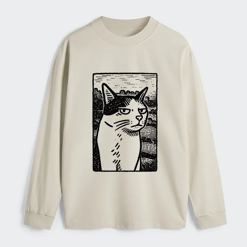 Tokyo-Tiger Cat's Hateful Eyes Classic Long Sleeve T-Shirt