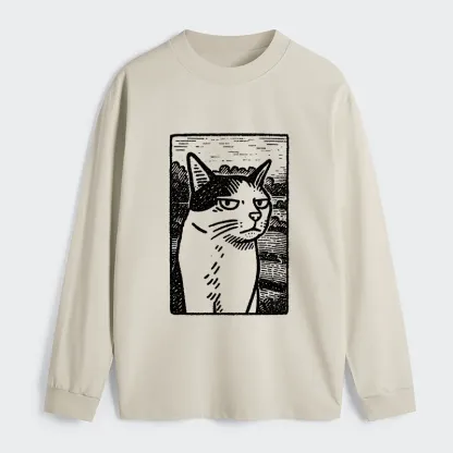 Tokyo-Tiger Cat's Hateful Eyes Classic Long Sleeve T-Shirt