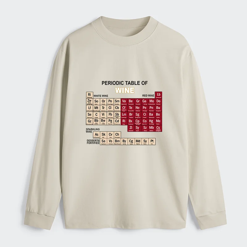 Tokyo-Tiger Table of Elements of Wine Classic Long Sleeve T-Shirt