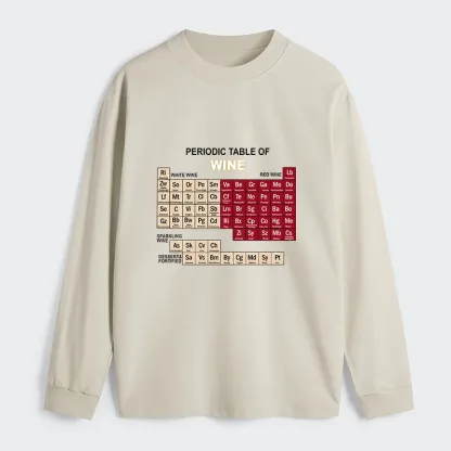 Tokyo-Tiger Table of Elements of Wine Classic Long Sleeve T-Shirt