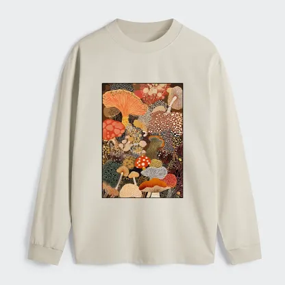 Tokyo-Tiger Psychedelic Mushroom Paintings Classic Long Sleeve T-Shirt
