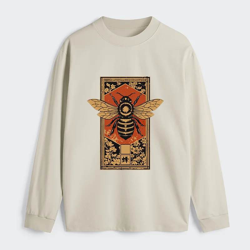 Tokyo-Tiger Japanese Bee Art Classic Long Sleeve T-Shirt