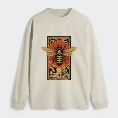 Tokyo-Tiger Japanese Bee Art Classic Long Sleeve T-Shirt