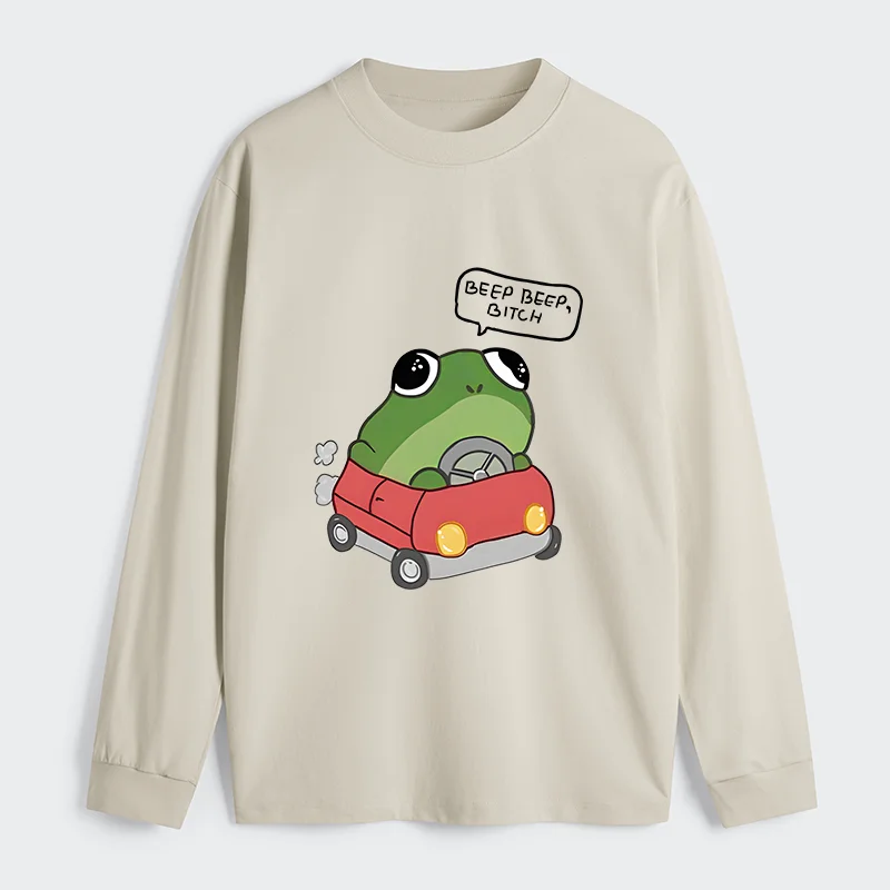 Tokyo-Tiger Frog Driving Classic Long Sleeve T-Shirt