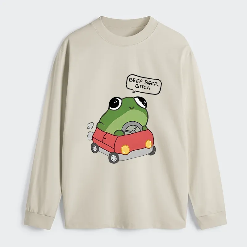 Tokyo-Tiger Frog Driving Classic Long Sleeve T-Shirt