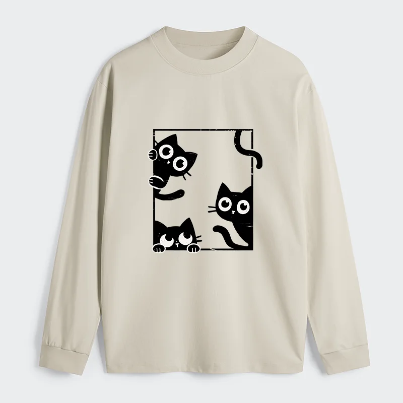 Tokyo-Tiger Looking At Your Cats Classic Long Sleeve T-Shirt