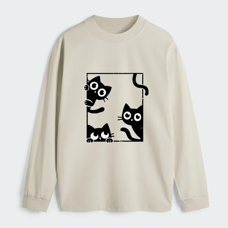 Tokyo-Tiger Looking At Your Cats Classic Long Sleeve T-Shirt