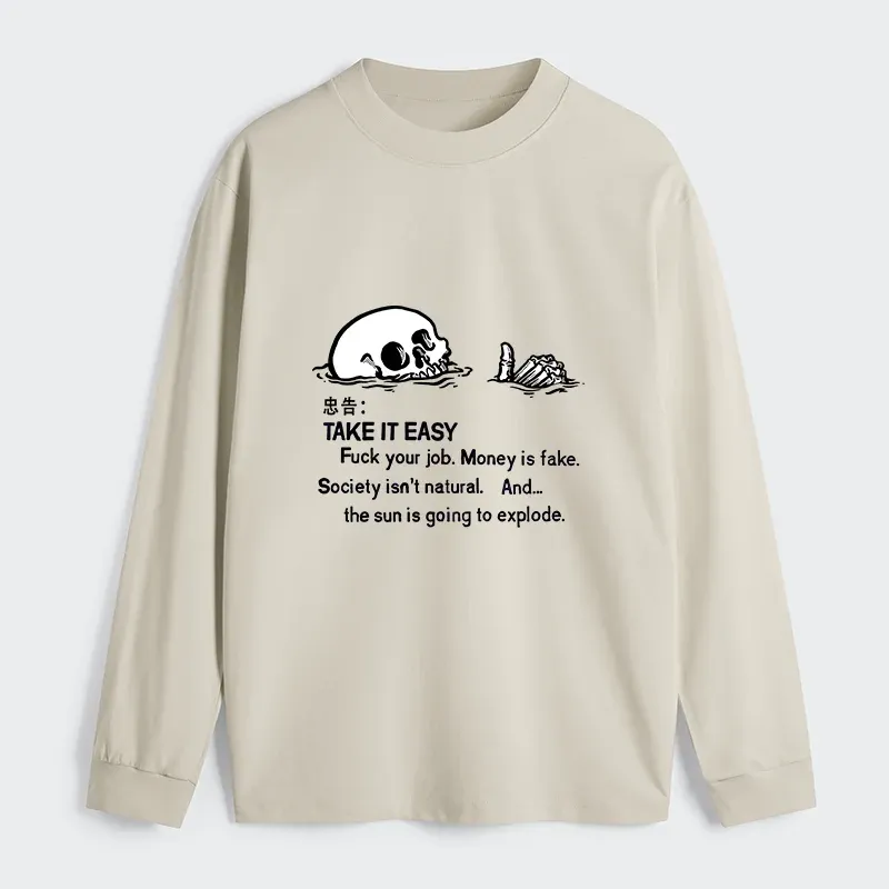 Tokyo-Tiger Skeleton Ridicule Classic Long Sleeve T-Shirt