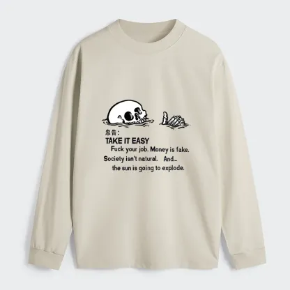 Tokyo-Tiger Skeleton Ridicule Classic Long Sleeve T-Shirt