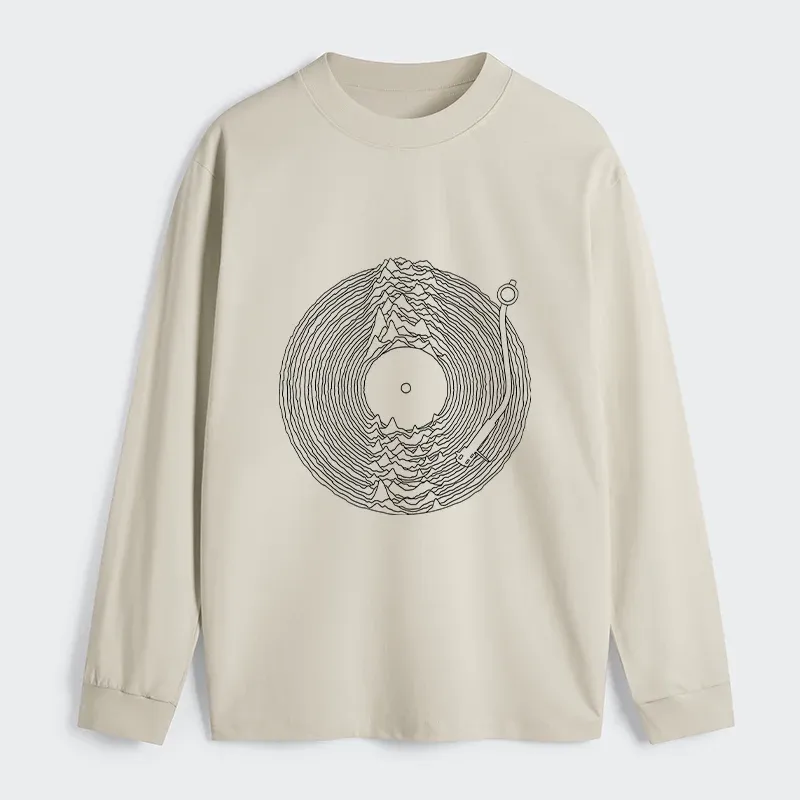 Tokyo-Tiger Record Player Japanese Classic Long Sleeve T-Shirt