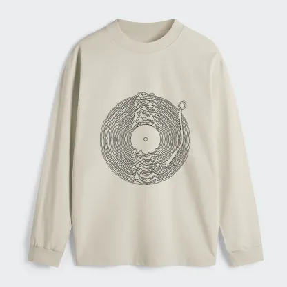 Tokyo-Tiger Record Player Japanese Classic Long Sleeve T-Shirt