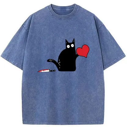 Tokyo-Tiger Give You My Heart Washed T-Shirt