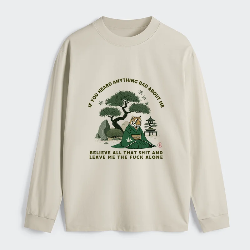 Tokyo-Tiger Funny Ukiyoe Tiger Samurai Zen Classic Long Sleeve T-Shirt