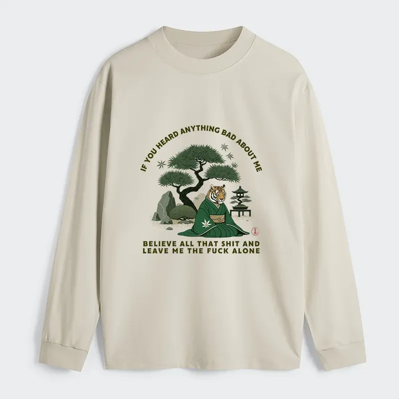 Tokyo-Tiger Funny Ukiyoe Tiger Samurai Zen Classic Long Sleeve T-Shirt