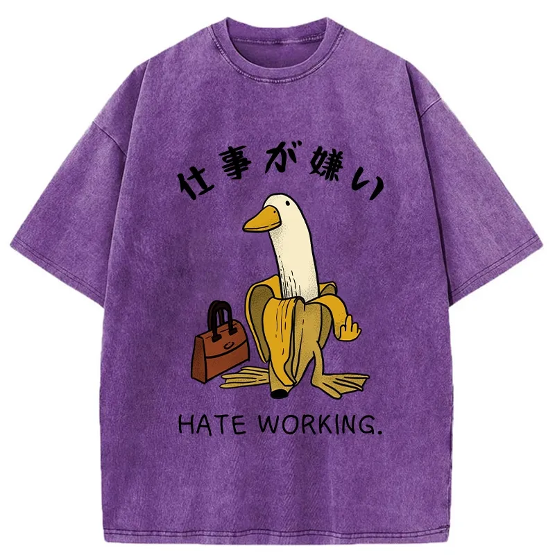 Tokyo-Tiger I Hate My Job Washed T-Shirt