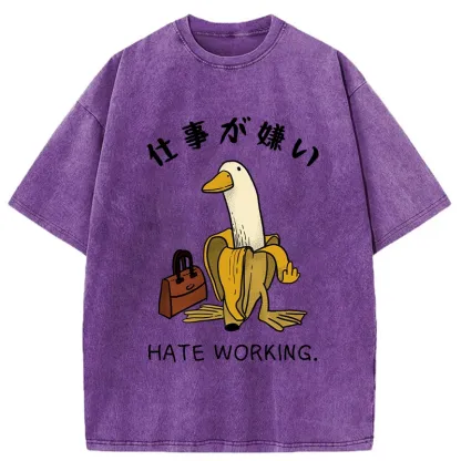 Tokyo-Tiger I Hate My Job Washed T-Shirt