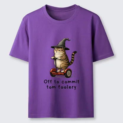 Tokyo-Tiger Orange Cat Riding Segway-style Classic T-Shirt