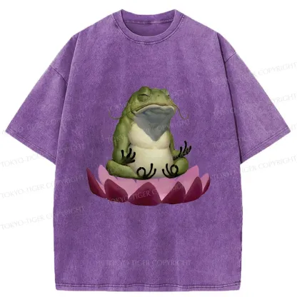 Tokyo-Tiger Zen Frog Washed T-Shirt