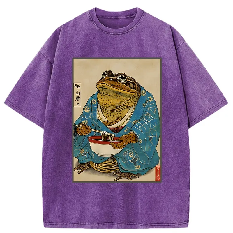 Tokyo-Tiger Ramen Lover Toad Washed T-Shirt