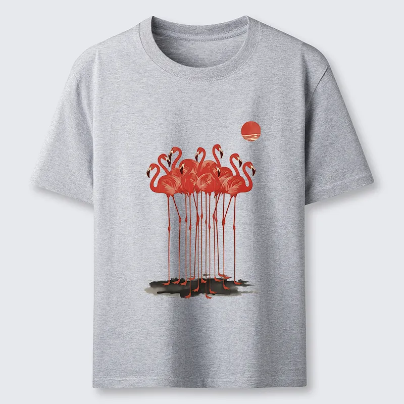 Tokyo-Tiger Flamingos at Dusk Classic T-Shirt